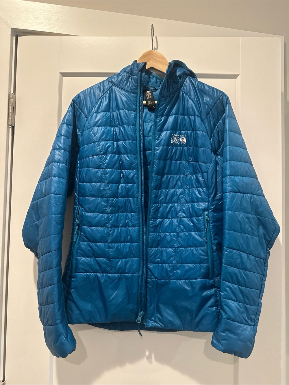 Mountain Hardwear Teal Blue Quilted Puffer Jacket